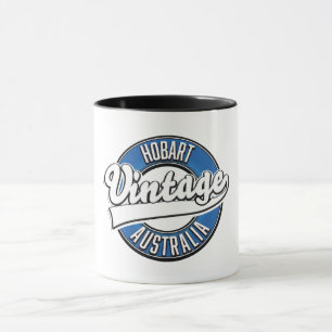 Taza Logo de estilo vintage de Hobart australia