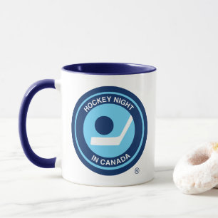 Taza Logo de la noche de hockey en retro de Canadá
