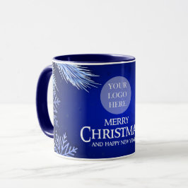Taza Logo de Navidades de la compañía Royal Blue