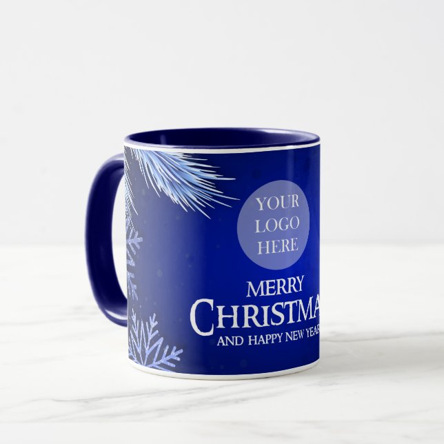 Taza Logo de Navidades de la compañía Royal Blue (Anverso izquierdo)
