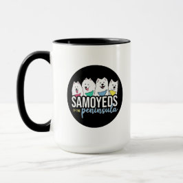 Taza Logo de Samoyeds of the Peninsula