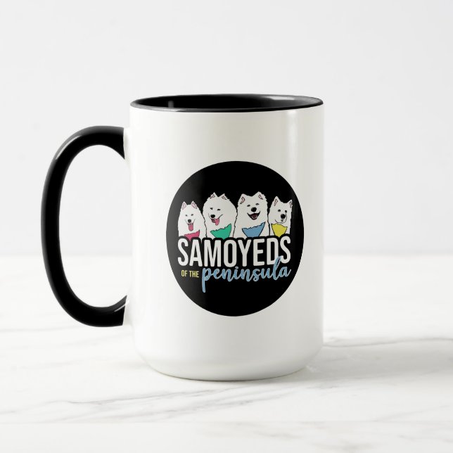 Taza Logo de Samoyeds of the Peninsula (Izquierda)