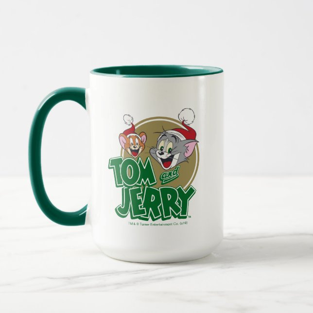 Taza Logo de Tom y Jerry Holiday (Izquierda)