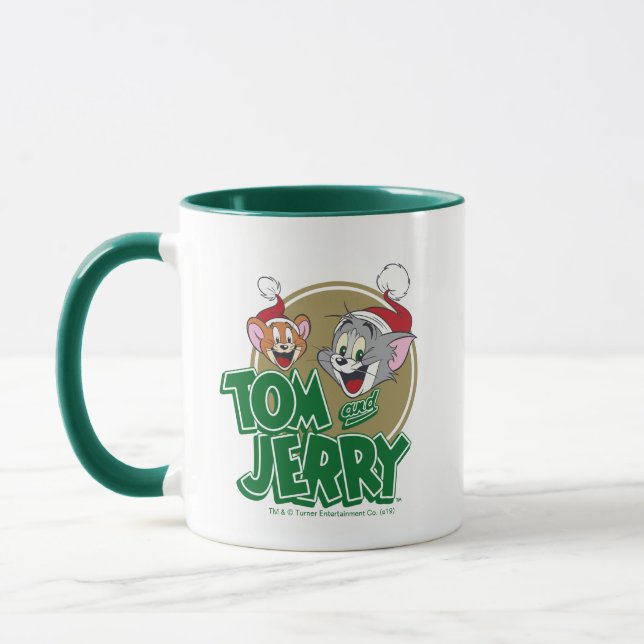 Taza Logo de Tom y Jerry Holiday (Izquierda)