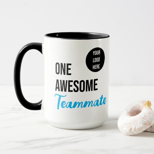 Taza Logo de un asombroso Personalizado de compañero de (Con donut)