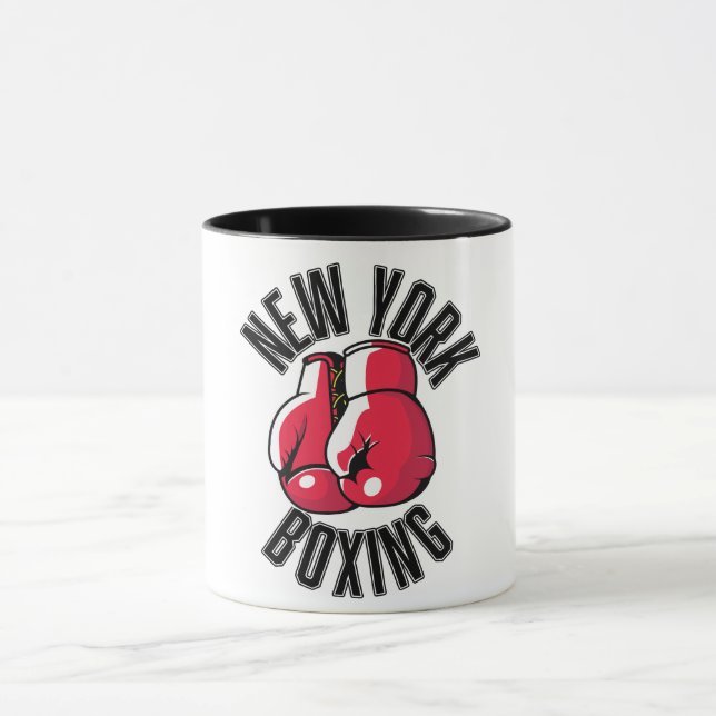 Taza Logo del Boxing de Nueva York (Centro)