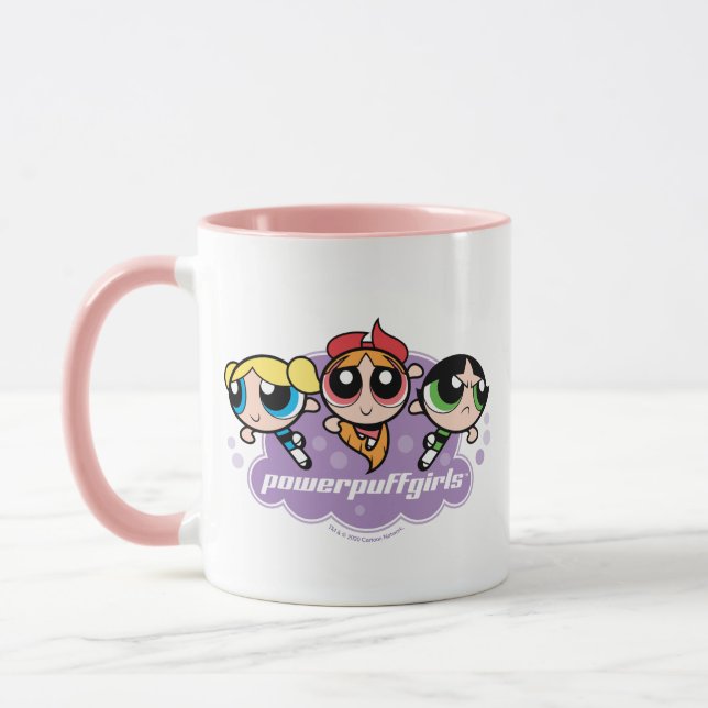 Taza Logo del equipo de Chicas Powerpuff (Izquierda)