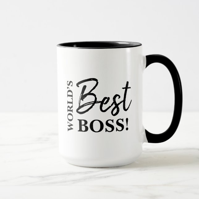 Taza Logo del mejor personalizado empresarial del mundo (Derecha)