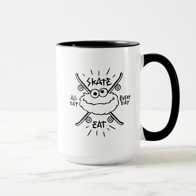 Taza Logo del Monstruo de la Cocina - Skate, Eat, 24/7 (Derecha)