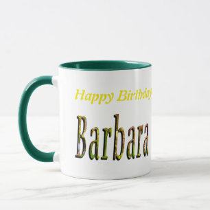 Taza Logo del nombre de Barbara Chicas,