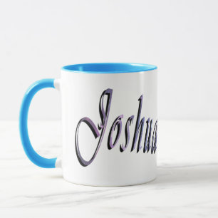 Taza Logo del nombre Joshua,
