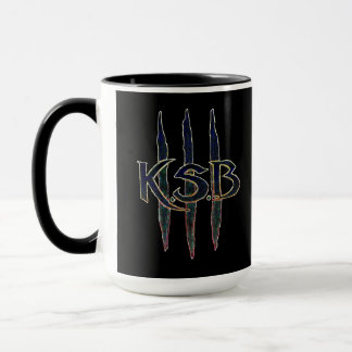 Taza Logotipo azul del Grunge de KSB