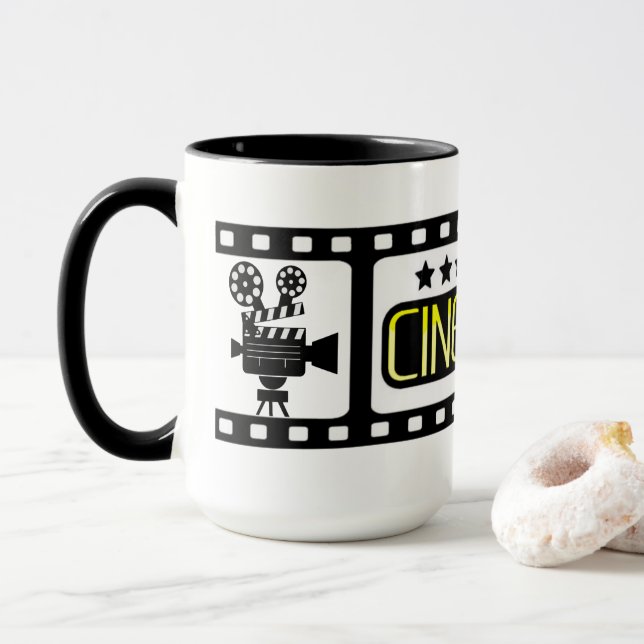 Taza *Logotipo CINEMA* Mug  (Con donut)