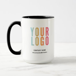 Taza Logotipo Comercial Personalizado Promocional Negro