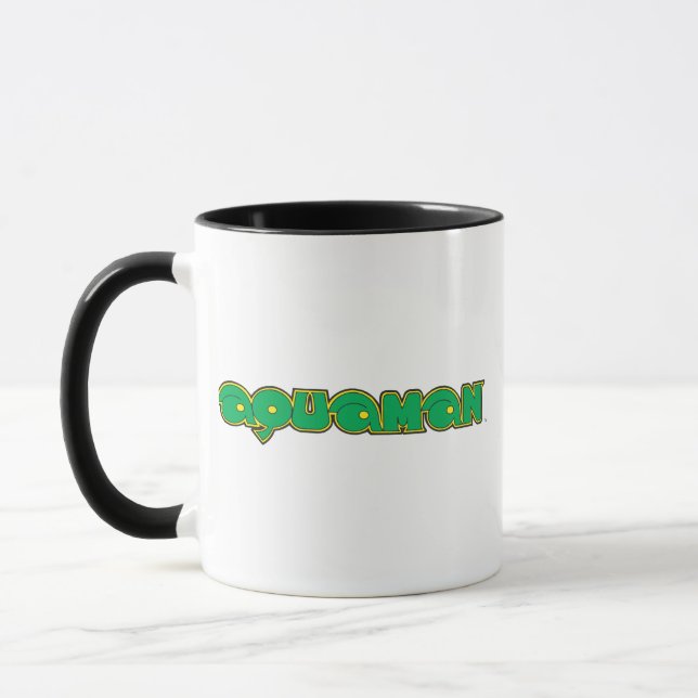 Taza Logotipo de Aquaman Green (Izquierda)