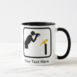 Taza Logotipo de Aves de personalizable/Observador de P