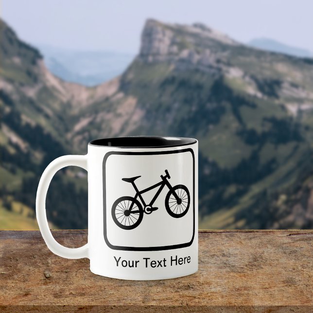 Taza Logotipo de ciclismo de montaña de personalizable (Subido por el creador)