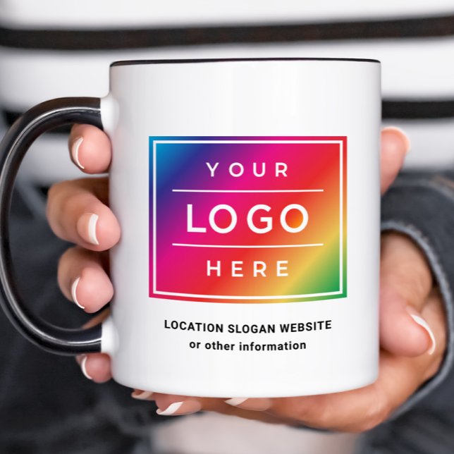 Taza Logotipo de gradiente de nombre comercial personal (Subido por el creador)