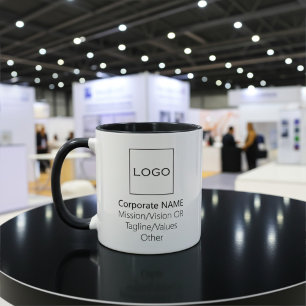 Taza Logotipo de la Compañía Empresarial Personalizada