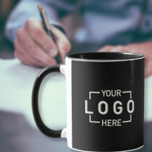 Logotipo de personalizado Negro Mug