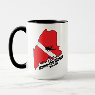 Taza Logotipo de Sillhouette para buzos continentales d