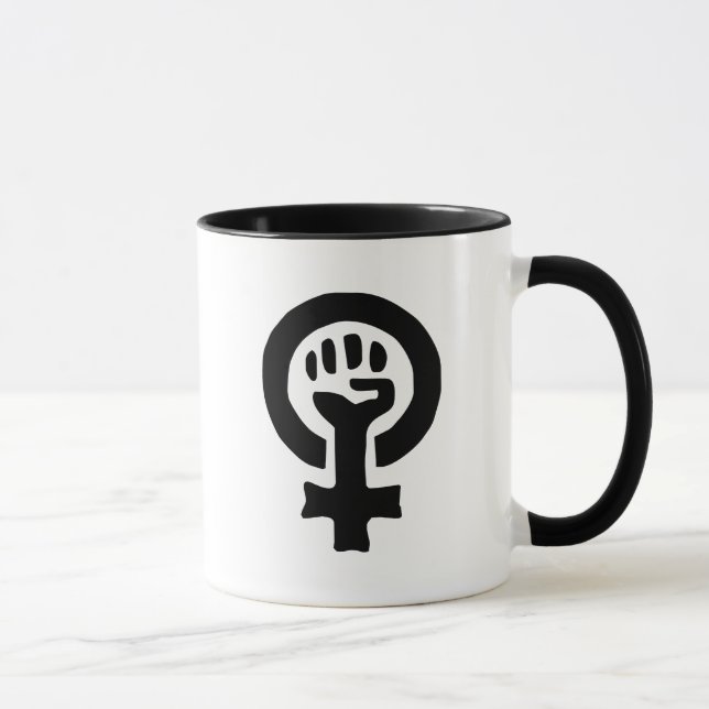Taza Logotipo de símbolo feminista (Derecha)
