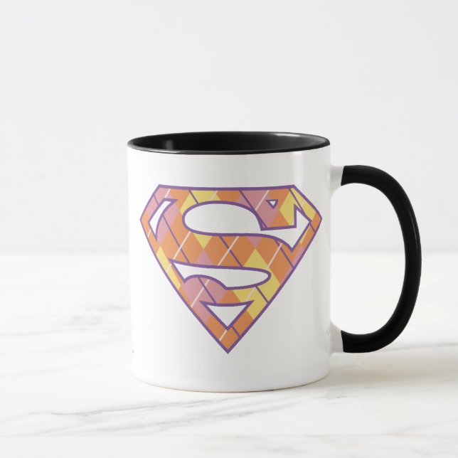 Taza Logotipo de Supergirl Argyle (Derecha)