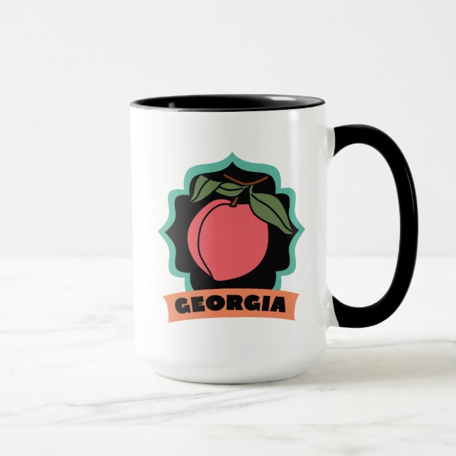 Taza Logotipo del melocotón de Georgia (Derecha)