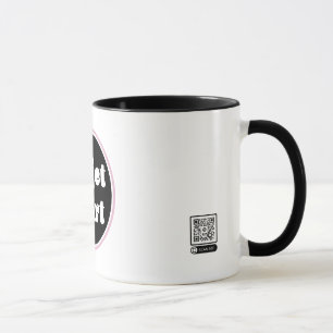 Taza Logotipo del objeto de arte: Código QR escaneado