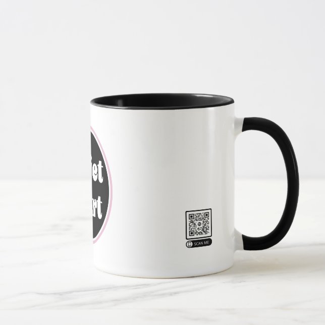 Taza Logotipo del objeto de arte: Código QR escaneado (Derecha)