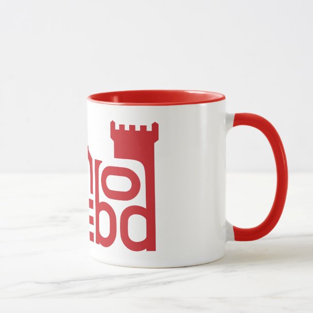 Taza Logotipo del rojo de Danebod (Derecha)