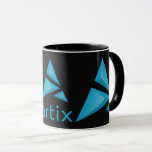 Taza Logotipo doble de Artix con oscuridad de la marca<br><div class="desc">Logotipo del doble del linux de Artix con la taza de la oscuridad de la marca</div>