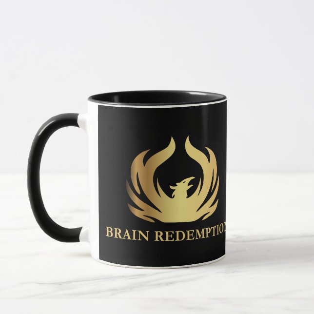 Taza Logotipo Gold Phoenix Brain Redemption (Izquierda)