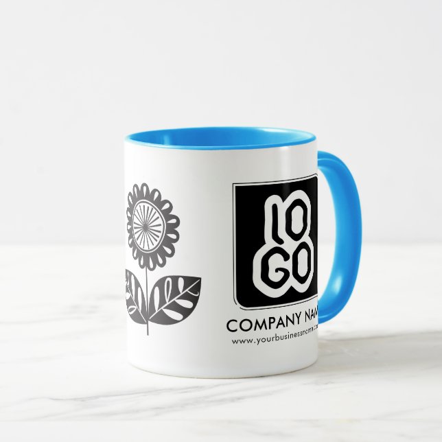 Taza Logotipo promocional para empresas personalizadas (Anverso derecho)