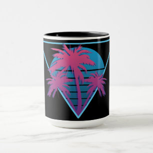 Taza Logotipo Retro Palm Trees