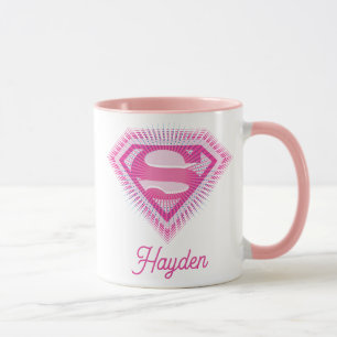 Taza Logotipo rosa de Supergirl