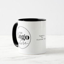 Taza Logotipo sencillo de promoción de marca comercial