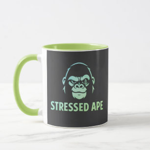 Taza Logotipo verde de Stressed Ape Studios
