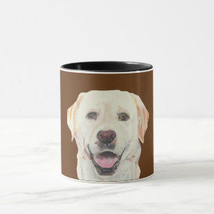 Taza Lograr el dibujo en pasto amarillo de laboratorio