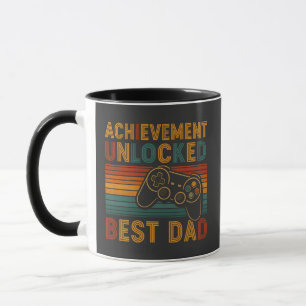 Taza Logro Desbloqueado Mejor Papá