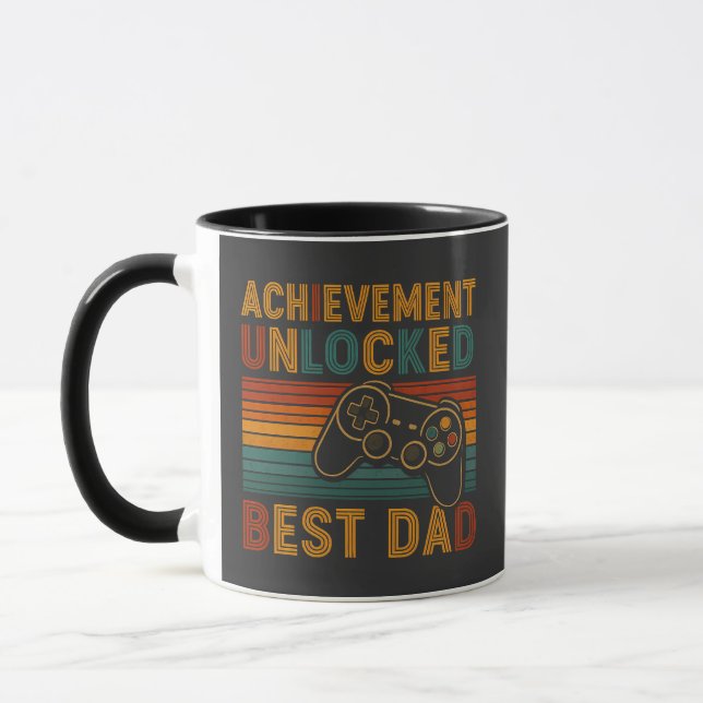 Taza Logro Desbloqueado Mejor Papá (Izquierda)