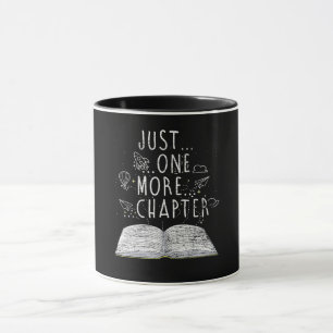 Taza lombriz de libros sólo un capítulo más leyendo lib