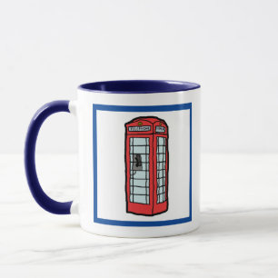 Taza London Red Telepoth Icic British Travel