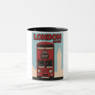 Taza Londres En Autobús