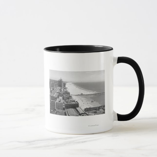 Taza Long Beach, California Coastline y Beach (Derecha)