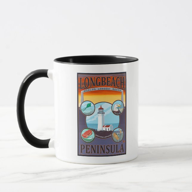 Taza Long Beach, WashingtonTravel (Izquierda)