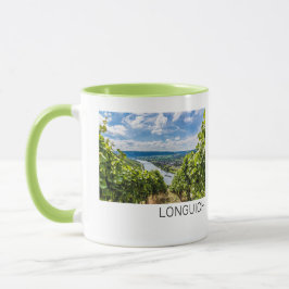 Taza Longuich Moselle Vineyard Panorama Alemania