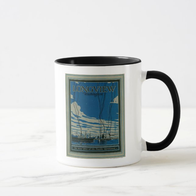 Taza Longview, Poster de Publicidad de Washington (Derecha)