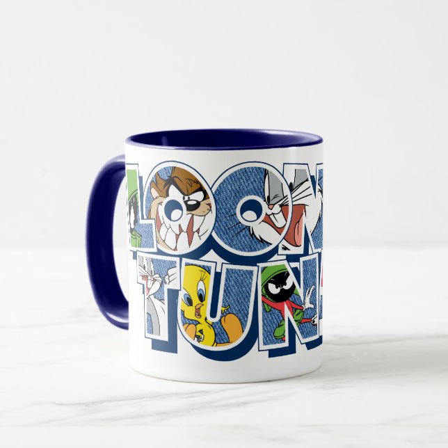 Taza LOONEY TUNES™ Characters in Lettering (Anverso izquierdo)