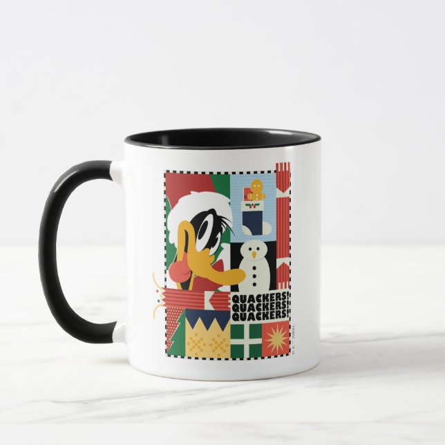 Taza LOONEY TUNES™ DAFFY DUCK™ Holiday Quackers (Izquierda)